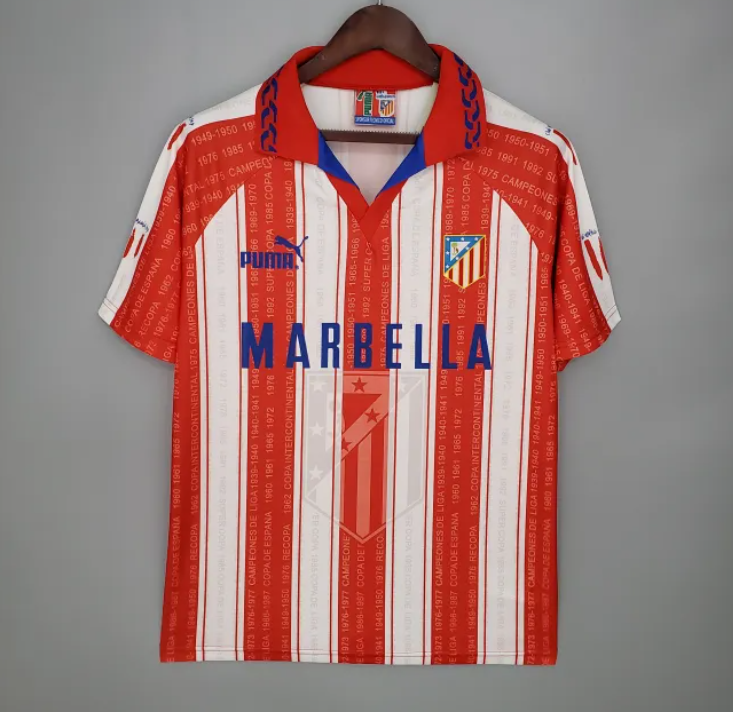 Atletico Madrid Home Retro Jersey 1995/96