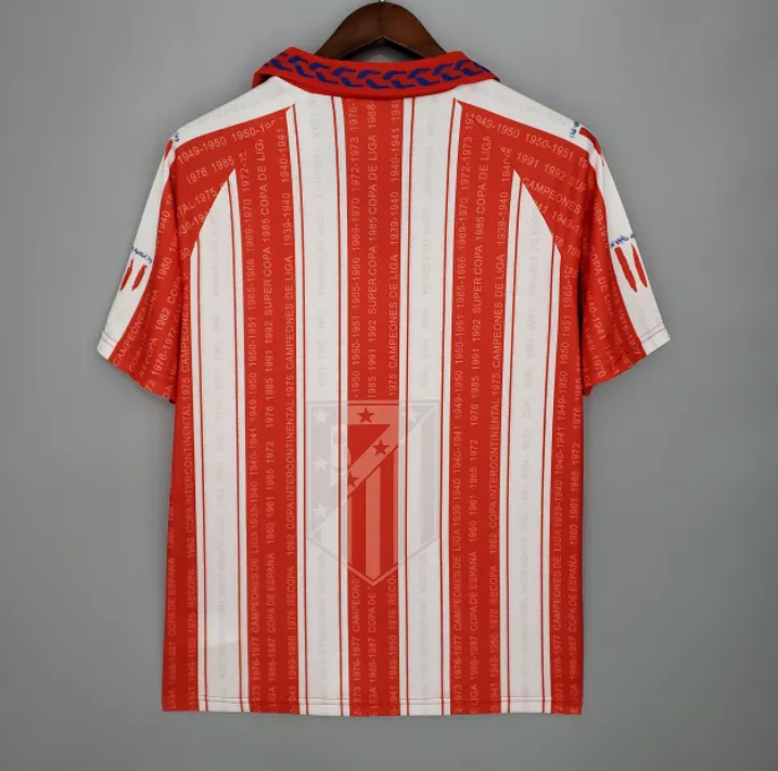 Atletico Madrid Home Retro Jersey 1995/96