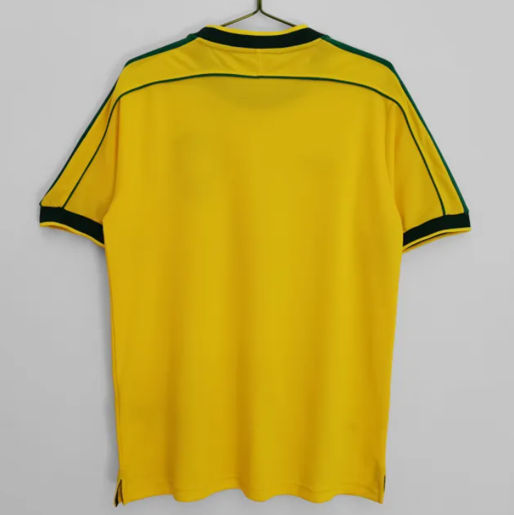 Brazil Home Retro Jersey 1998.