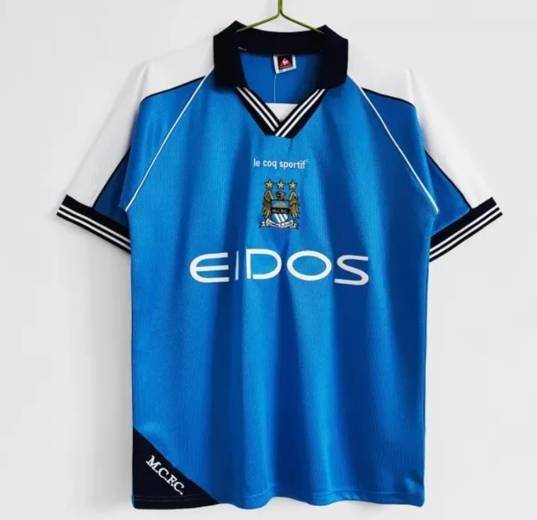 Manchester City Home Retro Jersey 99/01