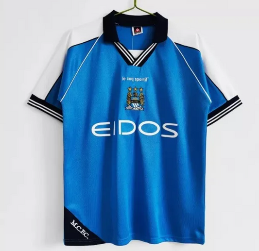 Manchester City Home Retro Jersey 99/01