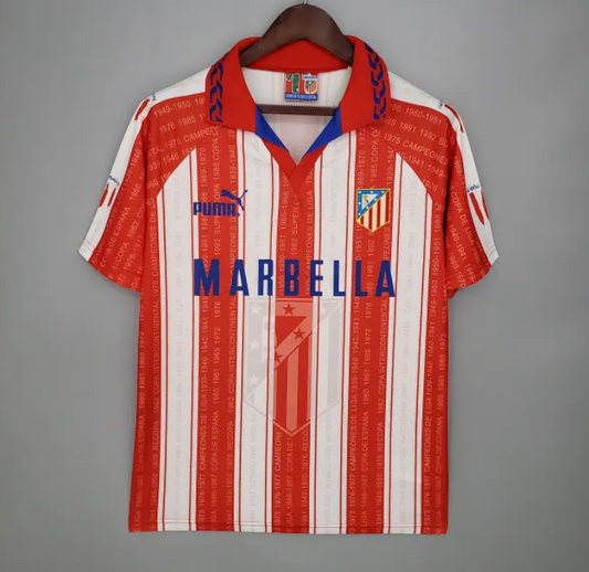 Atletico Madrid Home Retro Jersey 1995/96