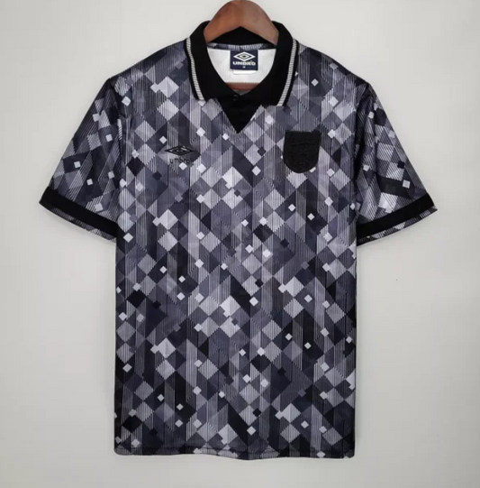 England 1990 Black Out Retro Jersey