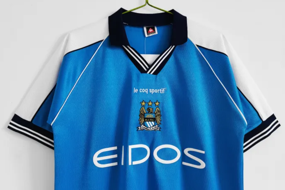 Manchester City Home Retro Jersey 99/01